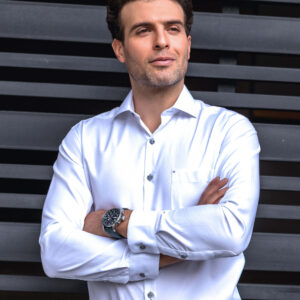 Camisa de hombre blanca casual