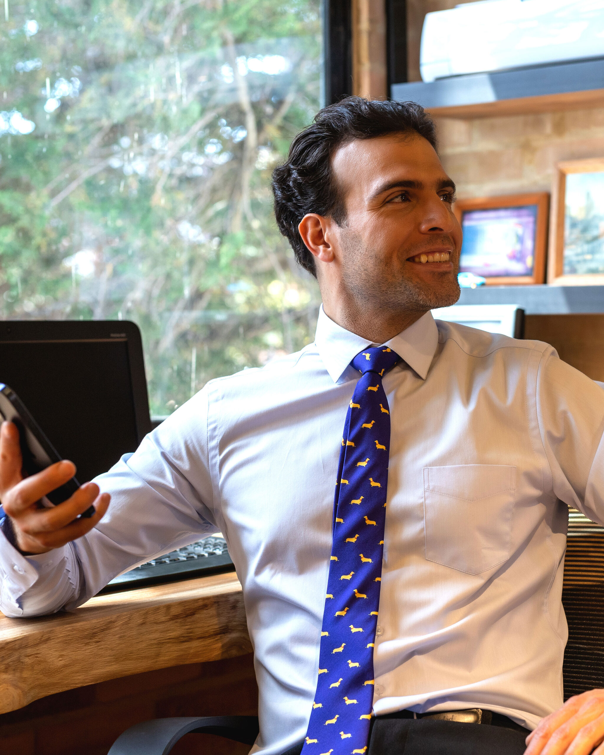 Camisa azul claro para hombre basic manga larga - Imagen 2