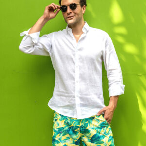 Pantaloneta hombre estampada bohío - Paloma