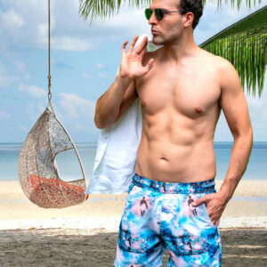 Pantaloneta hombre estampada california - Paloma