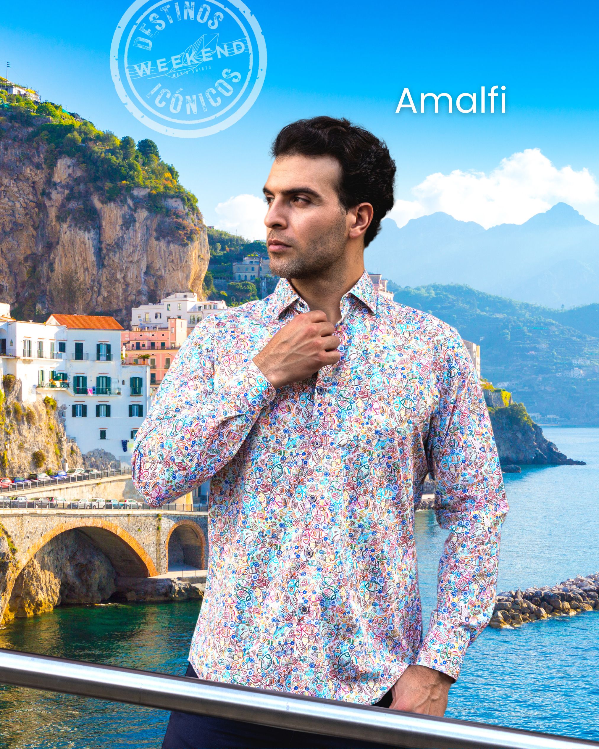 Camisa estampada para hombre