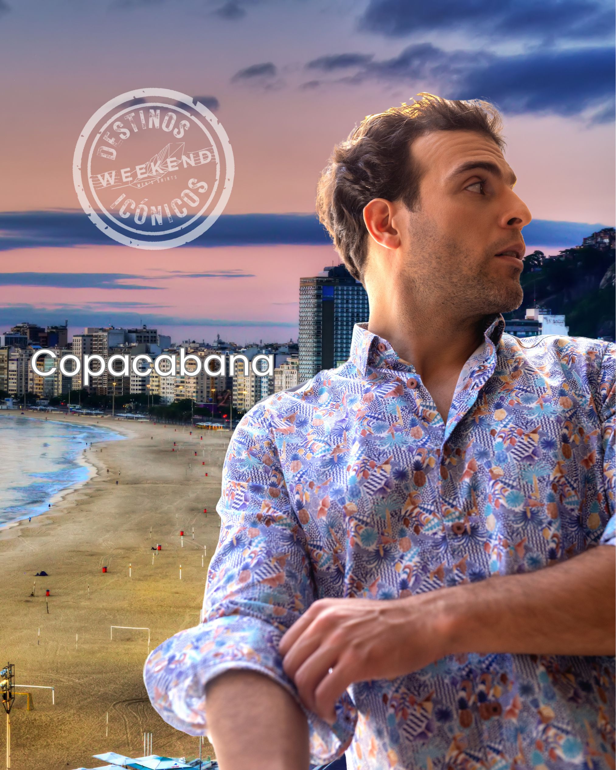 Camisa estampada para hombre