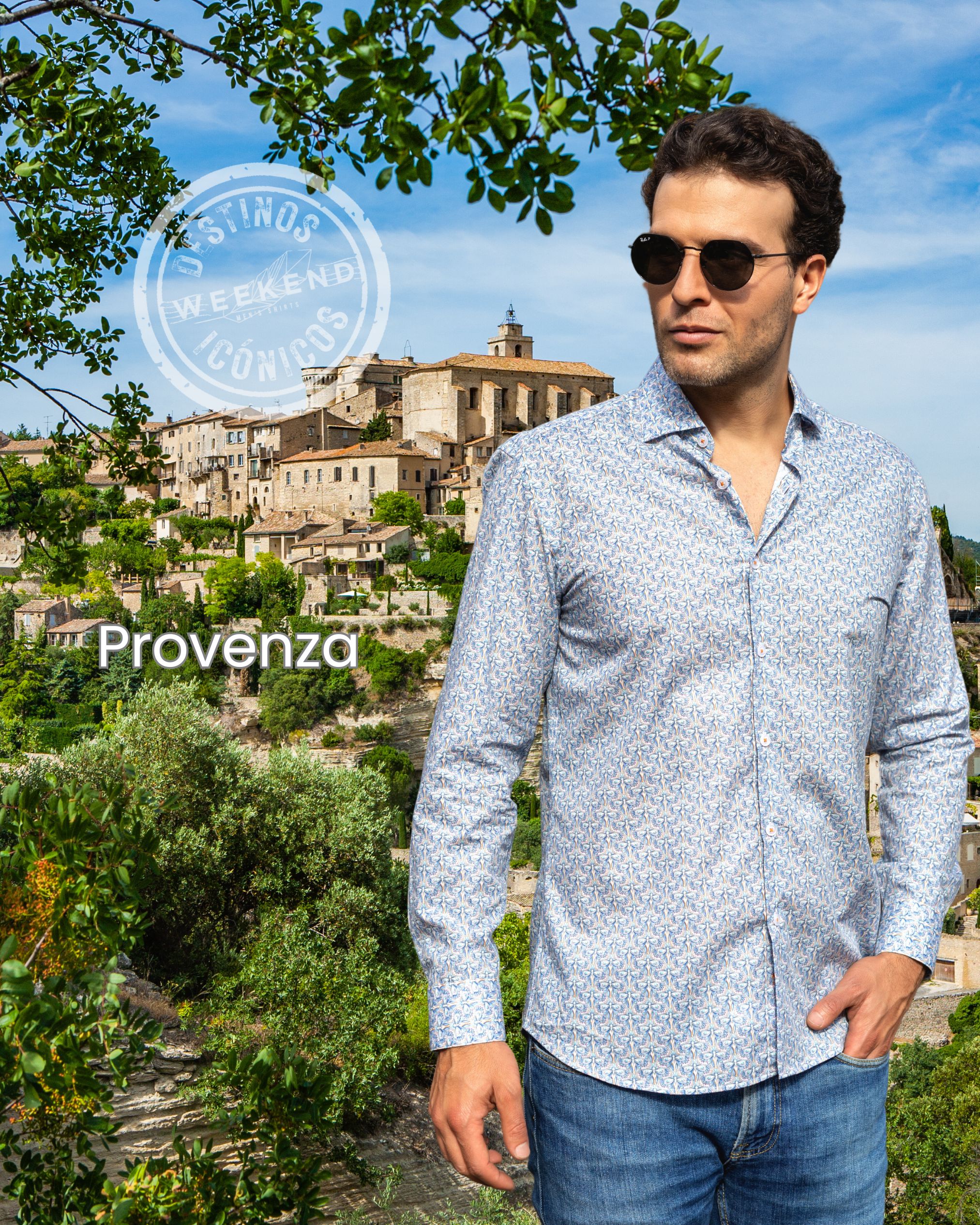 Camisa estampada para hombre